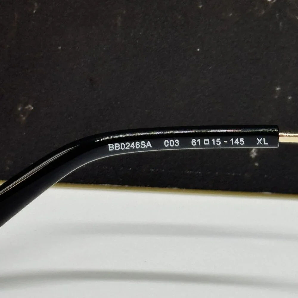 NEW BALENCIAGA SUNGLASSES GOLD MEN EYEWEAR BALENCIAGA BB0246SA 003
